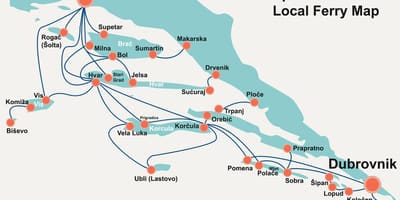 வரைபடம் குரோஷியன் கடலோர