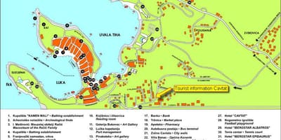 வரைபடம் cavtat குரோஷியா 