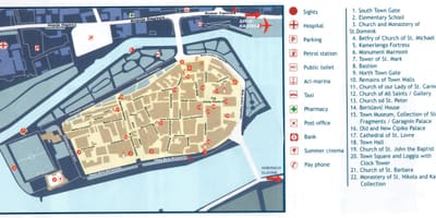 குரோஷியா trogir வரைபடம்